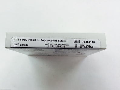 78351113 ~ American Medical AMS Scrw with 33cm Polypropylene (x)
